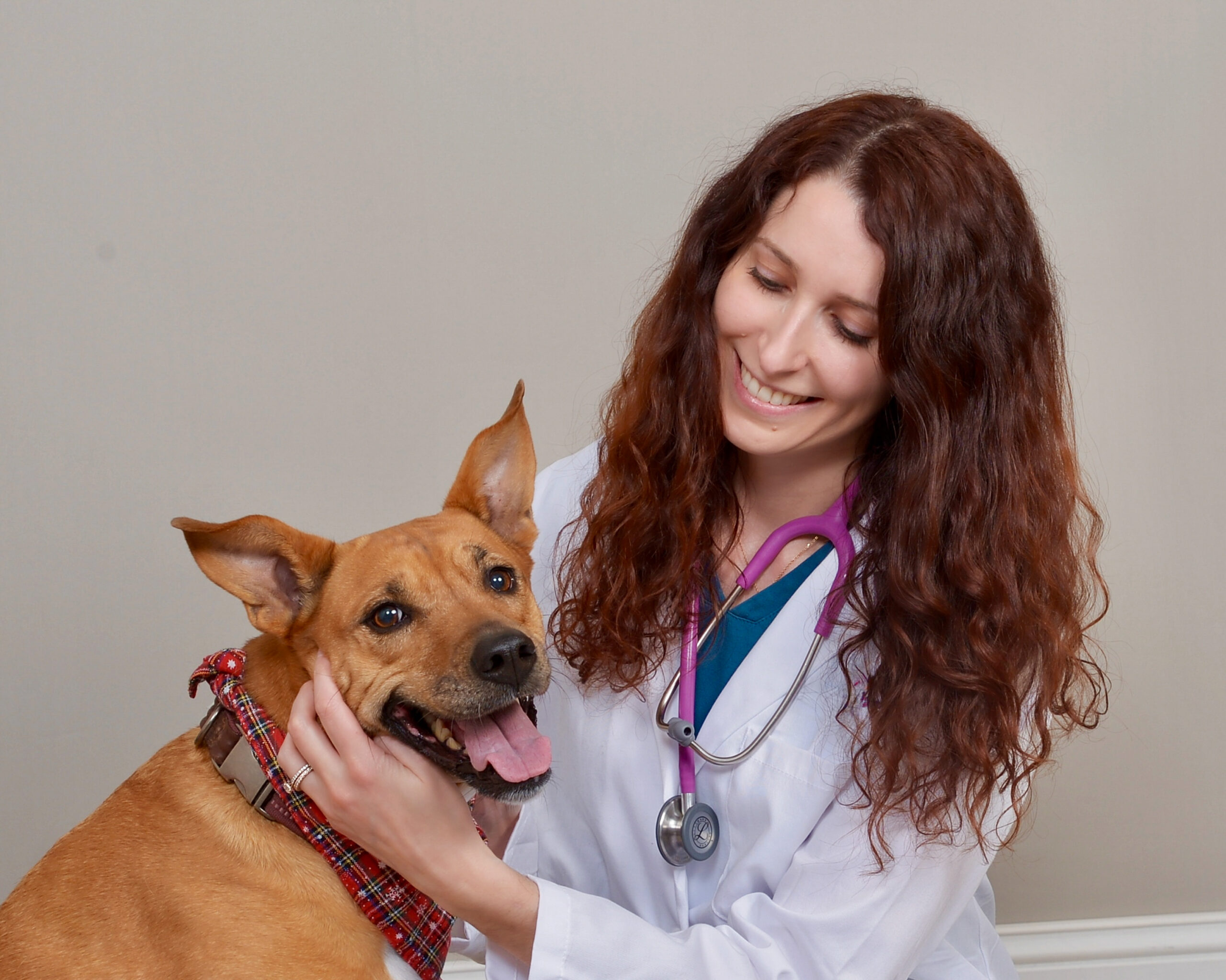 Dr. Trifonova with dog